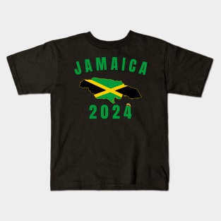 Retro Jamaica Family Vacation 2024 Jamaican Holiday Trip Kids T-Shirt